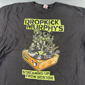 Dropkick Murphys Band T Shirt Men 2XL Black Streaming Up From Boston 2020